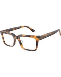 Emporio Armani - Ea3293U 5916 Optical Frames Acetate Transparent Squared Normal - Lyst