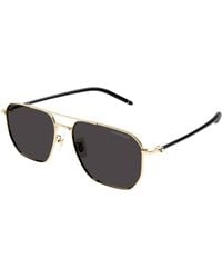 Montblanc - Mb0367Sa 002 Sunglasses Metal Pilot - Lyst