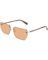 Calvin Klein - Ckj25207S 721 Sunglasses Metal Squared Normal - Lyst