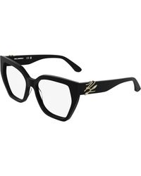 KARL LAGERFELD - Kl6214 001 Optical Frames Acetate Squared Normal - Lyst