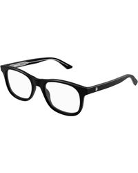 Montblanc - Mb0385O 008 Optical Frames Acetate Transparent Squared - Lyst
