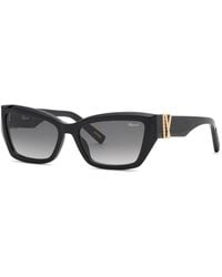 Chopard - Sch416M 700 Sunglasses Acetate Smoke Squared Anti-Glare Nuanced - Lyst