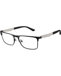 Emporio Armani - Ea1183 3431 Optical Frames Metal Transparent Squared Normal - Lyst