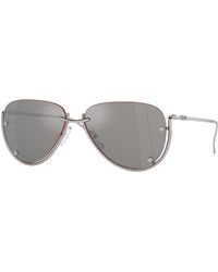 DIESEL - Dl1003 103/6G Sunglasses Metal Pilot Normal - Lyst