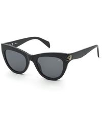 Blumarine - Sbm904 700 Sunglasses Acetate Smoke Cat Eye Normal - Lyst