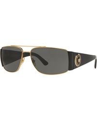 Versace - Ve2163 100287 Sunglasses Metal Squared Normal - Lyst