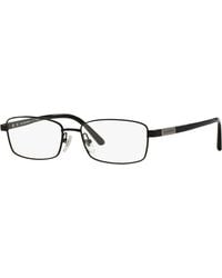 Burberry - Be1287Td 1001 Optical Frames Titanium Squared Normal - Lyst