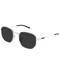 Gucci - Gg2095S 002 Sunglasses Metal Round - Lyst
