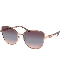 Michael Kors - Mk1144B Catalonia 11080J Sunglasses Metal Cat Eye Normal Shaded - Lyst