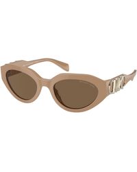 Michael Kors - Mk2192 Empire Oval 355573 Sunglasses Acetate Round Normal - Lyst
