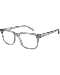 Emporio Armani - Ea3218 5075 Optical Frames Acetate Transparent Squared Normal - Lyst