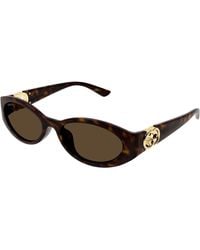 Gucci - Gg1662Sa 002 Sunglasses Injected Round - Lyst