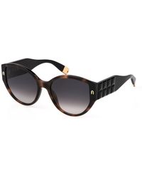 Furla - Sfu784 01Ay Sunglasses Acetate Smoke Butterfly Normal Shaded - Lyst
