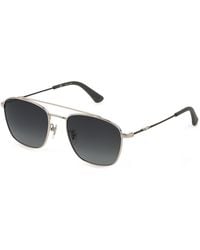 Police - Spl996E Origins Lite 2 579P Sunglasses Metal Smoke Squared Shaded - Lyst