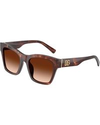 Dolce & Gabbana - Dg4512 322274 Sunglasses Acetate Squared Normal Shaded - Lyst