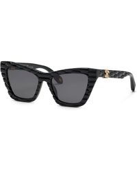 Roberto Cavalli - Src091V 700 Sunglasses Acetate Smoke Cat Eye Normal - Lyst
