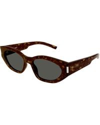Saint Laurent - Sl 638 002 Sunglasses Acetate Cat Eye Normal - Lyst