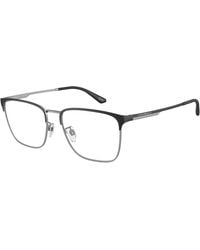 Emporio Armani - Ea1146D 3061 Optical Frames Metal Transparent Pillow Normal - Lyst