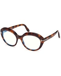 Tom Ford - Ft6095-B 053 Optical Frames Acetate Round Normal - Lyst