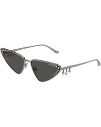 Jimmy Choo - Jc4001B 300487 Sunglasses Metal Cat Eye Normal - Lyst