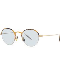 Oliver Peoples - Ov1290T Tk-6 5252 Optical Frames Titanium Transparent Round Normal - Lyst