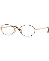 Versace - Ve1325D 1525 Optical Frames Metal Transparent Round Normal - Lyst