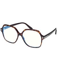 Tom Ford - Ft6062-B 071 Optical Frames Acetate Geometric Normal - Lyst