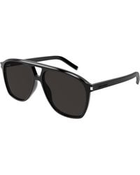 Saint Laurent - Sl 596 Dune 001 Sunglasses Acetate Pilot - Lyst
