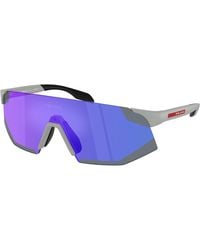 Prada Linea Rossa - Ps C03Su 27U10J Sunglasses Injected Geometric Normal - Lyst