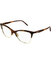 Saint Laurent - Sl 769 001 Optical Frames Bio-Inject Transparent Cat Eye - Lyst