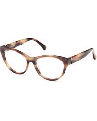 Max Mara - Mm5205 047 Optical Frames Acetate Round Normal - Lyst
