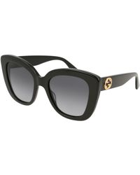 Gucci - Gg0327S 001 Sunglasses Acetate Cat Eye Normal Shaded - Lyst