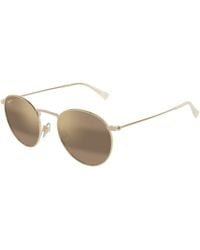 Maui Jim - Mj0667S 002 Occhiali Da Sole Metallo Bronzo Rotonda - Lyst