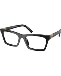 Miu Miu - Mu 04Wv 16K1O1 Optical Frames Acetate Squared Normal - Lyst
