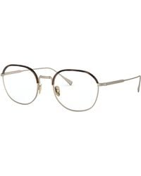 Giorgio Armani - Ar5103J 3002 Optical Frames Metal Transparent Round Normal - Lyst