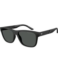 Emporio Armani - Ea4243 5001T3 Sunglasses Injected Squared Normal - Lyst