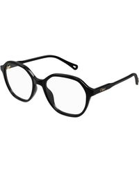 Chloé - Ch0312O 001 Optical Frames Acetate Transparent Squared - Lyst