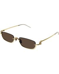 Gucci - Gg1278S 001 Sunglasses Metal Squared Normal - Lyst