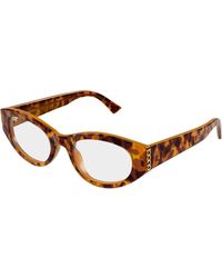 Gucci - Gg2041O 004 Optical Frames Acetate Transparent Round - Lyst