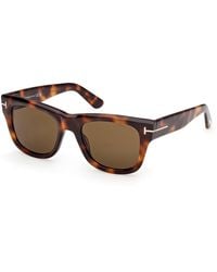 Tom Ford - Ft1304 Finn-02 53E Sunglasses Acetate Squared Normal - Lyst