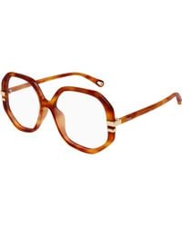 Chloé - Ch0107O 018 Optical Frames Acetate Transparent Geometric - Lyst