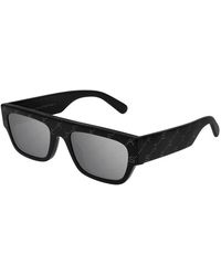 Stella McCartney - Sc0210S 001 Outlet Sunglasses Acetate Squared Normal Mirror - Lyst