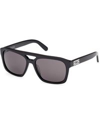 Gcds - Gd0058 01A Sunglasses Acetate Smoke Squared Normal - Lyst