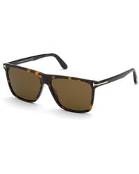 Tom Ford - Ft0832 Fletcher 52J Sunglasses Acetate Squared Normal - Lyst