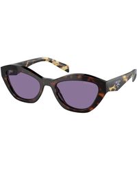 Prada - Pr A02S 17N50B Sunglasses Acetate Butterfly Normal Mirror - Lyst