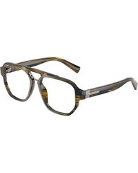 Dolce & Gabbana - Dg3447 3066 Optical Frames Acetate Transparent Pilot Normal - Lyst