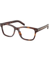 Prada - Pr B10V 15W1O1 Optical Frames Acetate Squared Normal - Lyst