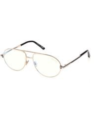 Tom Ford - Ft6186-B 28 Optical Frames Metal Pilot Normal - Lyst