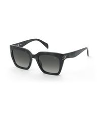 Blumarine - Sbm903 701 Sunglasses Acetate Smoke Squared Normal Nuanced - Lyst