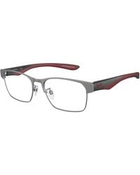 Emporio Armani - Ea1141 3003 Optical Frames Metal Transparent Squared Normal - Lyst